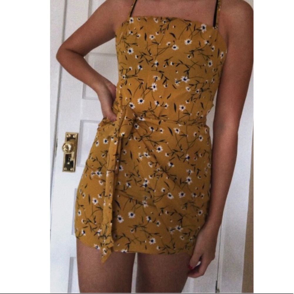 Floral Yellow SHEIN Dress